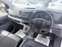 USED 2021 71 TOYOTA PROACE White 50kWh Icon electric panel van, 7,800 miles, Automatic, Touchscreen, A/C, Rear sensors, Bluetooth, cruise control. Plus VAT @ 20%! Boasting exceptionally low mileage for its age, this 2021 Toyota ProAce is a standout electric van with only one owner from new.  The Icon Medium Panel Van variant, registered in 2021, features a 50 kWh battery offering a maximum range of 143 miles when new.  It benefits from a full charge at home in approximately 7 hours and 30 minutes using a 7kW charger, and can reach 80% charge in just 32 minutes at a public charging station.  This ProAce comes with a 3 month warranty and its MOT is valid un