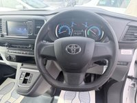 USED 2021 71 TOYOTA PROACE White 50kWh Icon electric panel van, 7,800 miles, Automatic, Touchscreen, A/C, Rear sensors, Bluetooth, cruise control. Plus VAT @ 20%! Boasting exceptionally low mileage for its age, this 2021 Toyota ProAce is a standout electric van with only one owner from new.  The Icon Medium Panel Van variant, registered in 2021, features a 50 kWh battery offering a maximum range of 143 miles when new.  It benefits from a full charge at home in approximately 7 hours and 30 minutes using a 7kW charger, and can reach 80% charge in just 32 minutes at a public charging station.  This ProAce comes with a 3 month warranty and its MOT is valid un