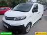 USED 2021 71 TOYOTA PROACE White 50kWh Icon electric panel van, 7,800 miles, Automatic, Touchscreen, A/C, Rear sensors, Bluetooth, cruise control. Plus VAT @ 20%! Boasting exceptionally low mileage for its age, this 2021 Toyota ProAce is a standout electric van with only one owner from new.  The Icon Medium Panel Van variant, registered in 2021, features a 50 kWh battery offering a maximum range of 143 miles when new.  It benefits from a full charge at home in approximately 7 hours and 30 minutes using a 7kW charger, and can reach 80% charge in just 32 minutes at a public charging station.  This ProAce comes with a 3 month warranty and its MOT is valid un