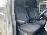 USED 2021 21 VOLKSWAGEN TRANSPORTER 2.0 TDI T32 LWB HIGH ROOF (110 bhp) WITH AIR CON IN ASCOT GREY 74K MILES 6 MONTHS WARRANTY, FULL MOT, JUST SERVICED