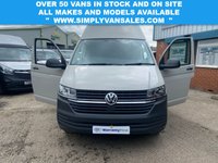 USED 2021 21 VOLKSWAGEN TRANSPORTER 2.0 TDI T32 LWB HIGH ROOF (110 bhp) WITH AIR CON IN ASCOT GREY 74K MILES 6 MONTHS WARRANTY, FULL MOT, JUST SERVICED