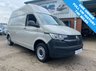 USED 2021 21 VOLKSWAGEN TRANSPORTER 2.0 TDI T32 LWB HIGH ROOF (110 bhp) WITH AIR CON IN ASCOT GREY 74K MILES 6 MONTHS WARRANTY, FULL MOT, JUST SERVICED