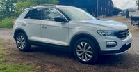 USED 2018 68 VOLKSWAGEN T-ROC 1.5 TSI EVO DESIGN NAV SUV 5 DOOR *APPLE CAR PLAY*ADAPTIVE CRUISE CONTROL*HEATED SEATS*SAT NAV*DAB*DUAL ZONE CLIMATE CONTROL*FRONT AND REAR PARKING SENSORS WITH VISUAL DISPLAY*ALLOY WHEELS*PRIVACY GLASS*REAR SPOILER*ELECTRIC FOLDING DOOR MIRRORS*ELECTRICALLY OPENING TAILGATE*GLOSS BLACK DOOR MIRRORS*GLOSS BLACK ROOF*FANTASTIC SERVICE HISTORY ALL WITH VOLKSWAGEN*8 SERVICES*CAM BELT REPLACED JULY 2024*