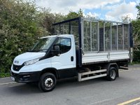 USED 2020 20 IVECO DAILY 3.0D HPI 70C18 180BHP AUTOMATIC 3450 L2 MWB CAGED TIPPER WITH TAILLIFT CAGED SIDES+AUTO+TAILLIFT+EU 6