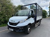 USED 2020 20 IVECO DAILY 3.0D HPI 70C18 180BHP AUTOMATIC 3450 L2 MWB CAGED TIPPER WITH TAILLIFT CAGED SIDES+AUTO+TAILLIFT+EU 6