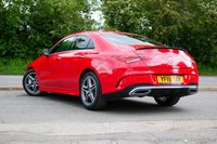 USED 2019 19 MERCEDES-BENZ CLA 1.3 CLA200 AMG Line (Premium) Coupe 4dr Petrol 7G-DCT Euro 6 (s/s) (163 ps) JUPITER RED PAINTWORK + HEATED SEATS + REVERSE CAMERA