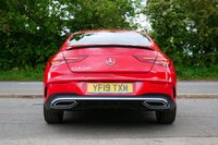 USED 2019 19 MERCEDES-BENZ CLA 1.3 CLA200 AMG Line (Premium) Coupe 4dr Petrol 7G-DCT Euro 6 (s/s) (163 ps) JUPITER RED PAINTWORK + HEATED SEATS + REVERSE CAMERA
