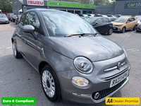 USED 2023 23 FIAT 500 Grey 1.0 MHEV hatchback, 41,649 miles, Euro 6, ULEZ compliant, 6-speed manual, 15in alloys, 7in touchscreen, CarPlay/Android Auto, sunroof. This 2023 Fiat 500 is a superb example, having had only one owner since new. It features a responsive 1.0 litre petrol engine, meeting the Euro 6 emission standards. Inside, you'll find a 7in HD touchscreen radio complete with Bluetooth, USB connectivity, and DAB digital radio, ensuring your entertainment and communication needs are met. The car also benefits from rain and dusk sensors that automatically activate the headlights, a fixed sunroof offering a bright cabin, and air conditioning for y