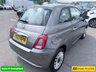 USED 2023 23 FIAT 500 Grey 1.0 MHEV hatchback, 41,649 miles, Euro 6, ULEZ compliant, 6-speed manual, 15in alloys, 7in touchscreen, CarPlay/Android Auto, sunroof. This 2023 Fiat 500 is a superb example, having had only one owner since new. It features a responsive 1.0 litre petrol engine, meeting the Euro 6 emission standards. Inside, you'll find a 7in HD touchscreen radio complete with Bluetooth, USB connectivity, and DAB digital radio, ensuring your entertainment and communication needs are met. The car also benefits from rain and dusk sensors that automatically activate the headlights, a fixed sunroof offering a bright cabin, and air conditioning for y