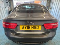 USED 2018 18 JAGUAR XE 2.0i R-Sport Saloon 4dr Petrol Auto Euro 6 (s/s) (200 ps)+2 KEYS+1 OWNER FROM NEW+FSH+FULL LEATHER HEATED SEATS+PRIVACY+PARK CONTROL+NAV WITH SD CARD+CLIMATE+CRUISE+19