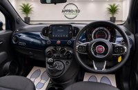 USED 2023 23 FIAT 500 Blue 1.0 MHEV hatchback, 36,372 miles, Euro 6, ULEZ compliant, 6-speed manual, 15in alloys, 7in touchscreen, CarPlay/Android Auto, sunroof. This 2023 Fiat 500 is a superb example, having had only one owner from new. It is powered by an efficient 1.0 litre petrol engine, meeting Euro 6 emissions standards. This model comes equipped with a fixed sunroof, offering a bright and airy cabin experience. Inside, you'll find a 7 inch HD touchscreen radio complete with Bluetooth, USB connectivity, and DAB digital radio. For your comfort, it features air conditioning, and seamless integration with your smartphone is provided through Apple CarP
