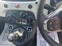 USED 2023 23 FIAT 500 White 1.0 MHEV hatchback, 39,960 miles, Euro 6, ULEZ compliant, 6-speed manual, 15in alloys, 7in touchscreen, CarPlay/Android Auto, sunroof. This 2023 Fiat 500 is a superb example, having had only one owner since new. It features a responsive 1.0 litre petrol engine, meeting Euro 6 emissions standards. Inside, you'll find a 7in HD touchscreen radio complete with Bluetooth, USB connectivity, and DAB digital radio. Seamlessly integrate your smartphone with Apple CarPlay and Android Auto. Comfort is assured with air conditioning, and the fixed sunroof adds an open feel to the cabin. Practicality is enhanced by rain and dusk sensors, whi