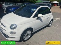 USED 2023 23 FIAT 500 White 1.0 MHEV hatchback, 39,960 miles, Euro 6, ULEZ compliant, 6-speed manual, 15in alloys, 7in touchscreen, CarPlay/Android Auto, sunroof. This 2023 Fiat 500 is a superb example, having had only one owner since new. It features a responsive 1.0 litre petrol engine, meeting Euro 6 emissions standards. Inside, you'll find a 7in HD touchscreen radio complete with Bluetooth, USB connectivity, and DAB digital radio. Seamlessly integrate your smartphone with Apple CarPlay and Android Auto. Comfort is assured with air conditioning, and the fixed sunroof adds an open feel to the cabin. Practicality is enhanced by rain and dusk sensors, whi