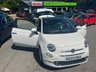 USED 2023 23 FIAT 500 White 1.0 MHEV hatchback, 39,960 miles, Euro 6, ULEZ compliant, 6-speed manual, 15in alloys, 7in touchscreen, CarPlay/Android Auto, sunroof. This 2023 Fiat 500 is a superb example, having had only one owner since new. It features a responsive 1.0 litre petrol engine, meeting Euro 6 emissions standards. Inside, you'll find a 7in HD touchscreen radio complete with Bluetooth, USB connectivity, and DAB digital radio. Seamlessly integrate your smartphone with Apple CarPlay and Android Auto. Comfort is assured with air conditioning, and the fixed sunroof adds an open feel to the cabin. Practicality is enhanced by rain and dusk sensors, whi