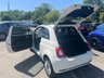 USED 2023 23 FIAT 500 White 1.0 MHEV hatchback, 39,960 miles, Euro 6, ULEZ compliant, 6-speed manual, 15in alloys, 7in touchscreen, CarPlay/Android Auto, sunroof. This 2023 Fiat 500 is a superb example, having had only one owner since new. It features a responsive 1.0 litre petrol engine, meeting Euro 6 emissions standards. Inside, you'll find a 7in HD touchscreen radio complete with Bluetooth, USB connectivity, and DAB digital radio. Seamlessly integrate your smartphone with Apple CarPlay and Android Auto. Comfort is assured with air conditioning, and the fixed sunroof adds an open feel to the cabin. Practicality is enhanced by rain and dusk sensors, whi