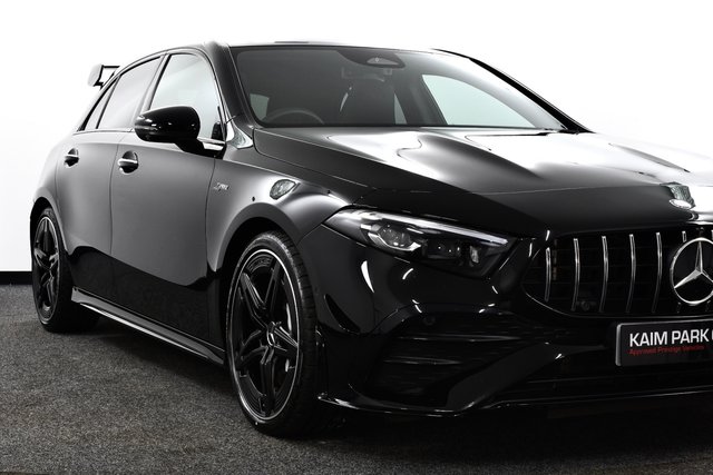 USED 2023 73 MERCEDES-BENZ A-CLASS 2.0 A35h MHEV AMG (Premium Plus) Hatchback 5dr Petrol Hybrid 7G-DCT 4MATIC Euro 6 (s/s) (320 ps) Pan Roof | Aero Pack | Head Up