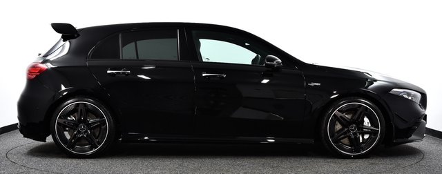 USED 2023 73 MERCEDES-BENZ A-CLASS 2.0 A35h MHEV AMG (Premium Plus) Hatchback 5dr Petrol Hybrid 7G-DCT 4MATIC Euro 6 (s/s) (320 ps) Pan Roof | Aero Pack | Head Up