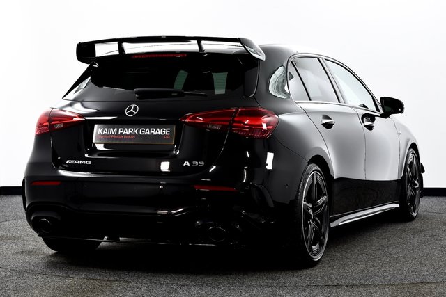 USED 2023 73 MERCEDES-BENZ A-CLASS 2.0 A35h MHEV AMG (Premium Plus) Hatchback 5dr Petrol Hybrid 7G-DCT 4MATIC Euro 6 (s/s) (320 ps) Pan Roof | Aero Pack | Head Up