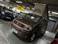 USED 2011 11 VOLKSWAGEN CALIFORNIA SE 2.0 TDI 180 BHP 4 BERTH  2011 VW CALIFORNIA SE 2.0 TDI 180 BHP - 4 BERTH - TOFFEE BROWN METALLIC - 9 SERICES TO 91K INCL CAMBELT AND WATER PUMP - BIKE RACK - ROLL OUT AWNING - SINK - FRIDGE - HEATER - ELECTRIC POP TOP