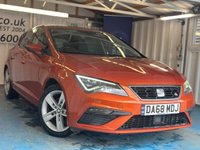 USED 2019 68 SEAT LEON 2.0 TSI FR Hatchback 5dr Petrol DSG Euro 6 (s/s) (190 ps)+2 FORMER KEEPERS+HISTORY WITH GEARBOX SERVICE+MEDIA+PARK CONTROL+BLUETOOTH+PRIVACY+APPS+CLIMATE+ALLOYS+DAB+CRUISE+GEAR BOX SERVICED 2 FORMER KEEPERS+HISTORY+MEDIA+PARK CONTROL+BLUETOOTH+PRIVACY+APPS+CLIMATE+ALLOYS+DAB+CRUISE+HPI CLEAR