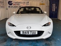 USED 2019 19 MAZDA MX-5 1.5 SKYACTIV-G SE+ Convertible 2dr Petrol Manual Euro 6 (132 ps)+2 KEYS+2 FORMER KEEPERS+ALLOYS+BLUETOOTH+MEDIA+AIRCON+USB+AUX+HPI CLEAR+VOSA MOT HISTORY PRINTOUT, 2 KEYS+2 FORMER KEEPERS+ALLOYS+BLUETOOTH+MEDIA+AIRCON+USB+AUX+HPI CLEAR