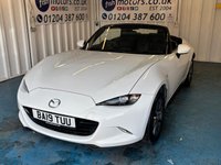 USED 2019 19 MAZDA MX-5 1.5 SKYACTIV-G SE+ Convertible 2dr Petrol Manual Euro 6 (132 ps)+2 KEYS+2 FORMER KEEPERS+ALLOYS+BLUETOOTH+MEDIA+AIRCON+USB+AUX+HPI CLEAR+VOSA MOT HISTORY PRINTOUT, 2 KEYS+2 FORMER KEEPERS+ALLOYS+BLUETOOTH+MEDIA+AIRCON+USB+AUX+HPI CLEAR