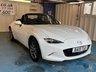 USED 2019 19 MAZDA MX-5 1.5 SKYACTIV-G SE+ Convertible 2dr Petrol Manual Euro 6 (132 ps)+2 KEYS+2 FORMER KEEPERS+ALLOYS+BLUETOOTH+MEDIA+AIRCON+USB+AUX+HPI CLEAR+VOSA MOT HISTORY PRINTOUT, 2 KEYS+2 FORMER KEEPERS+ALLOYS+BLUETOOTH+MEDIA+AIRCON+USB+AUX+HPI CLEAR
