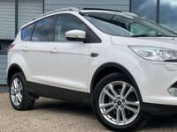 USED 2014 14 FORD KUGA 2.0 TDCi Titanium X SUV 5dr Diesel Manual AWD Euro 5 (163 ps) 4WD, FSH 13 STAMPS, CAMBELT SERVICE JUST CARRIED OUT, Opening Panoramic Glass Roof, Electric Heated Leather Seats, Heated Front Screen, Rear Park Sensors, 18" Black Alloy Wheels, Power Tailgate