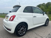 USED 2016 66 FIAT 500 1.2 S Hatchback 3dr Petrol Manual Euro 6 (s/s) (69 bhp) ONLY &pound;20 ROAD TAX + VERY LOW GENUINE MILES + REAR PARKING SENSORS + GOOD SERVICE HISTORY + 65.7 MPG + SPORT KIT + 7' TOUCHSCREEN DISPLAY WITH BLUETOOTH & DAB RADIO + PRIVACY GLASS + FINISHED IN BOSSA NOVA WHITE + HEATED REAR WINDOW + 15' SATIN GRAPHITE ALLOY WHEELS WITH TPMS