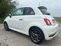 USED 2016 66 FIAT 500 1.2 S Hatchback 3dr Petrol Manual Euro 6 (s/s) (69 bhp) ONLY &pound;20 ROAD TAX + VERY LOW GENUINE MILES + REAR PARKING SENSORS + GOOD SERVICE HISTORY + 65.7 MPG + SPORT KIT + 7' TOUCHSCREEN DISPLAY WITH BLUETOOTH & DAB RADIO + PRIVACY GLASS + FINISHED IN BOSSA NOVA WHITE + HEATED REAR WINDOW + 15' SATIN GRAPHITE ALLOY WHEELS WITH TPMS