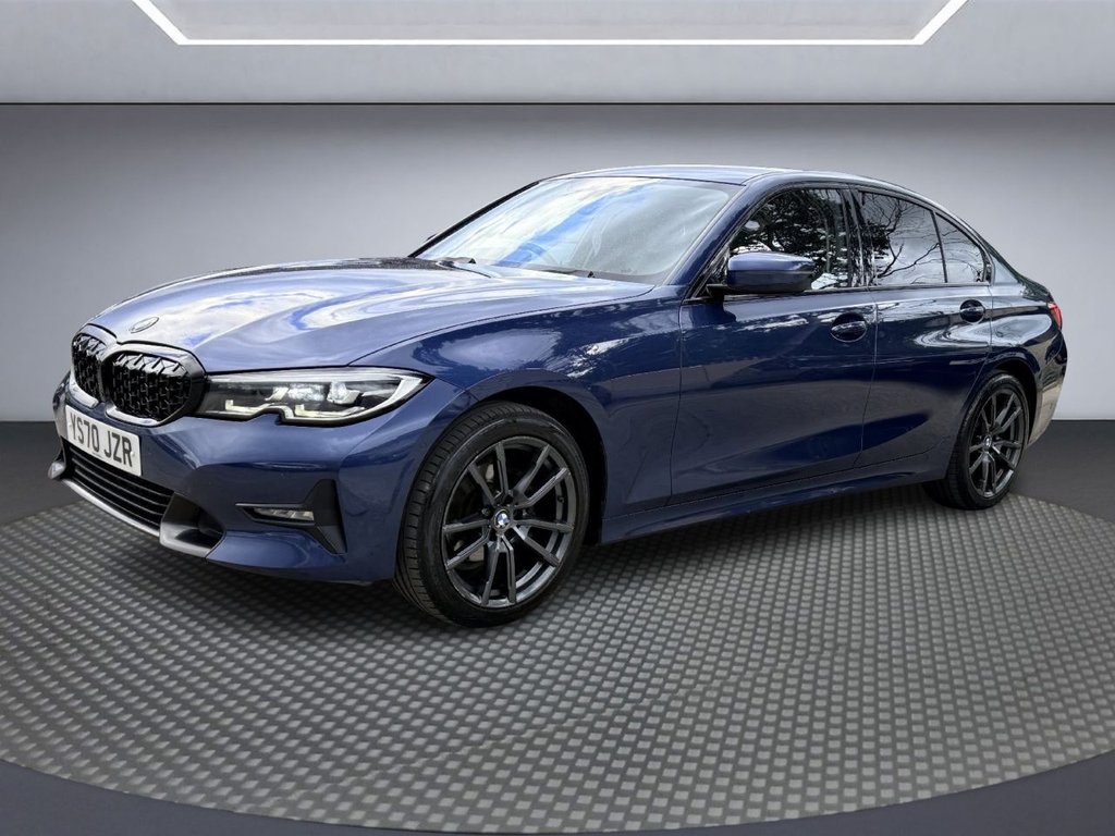USED 2021 70 BMW 3 SERIES 2.0 318d MHT Sport Saloon 4dr Diesel Hybrid Auto Euro 6 (s/s) (150 ps) APPLE CARPLAY+R/CAMERA+LED+XENON