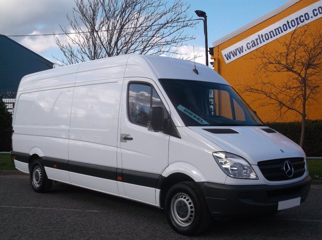 2009 59 Mercedes-Benz Sprinter 311Cdi Lwb High Roof panel van Rwd Service printout Free UK Delivery 