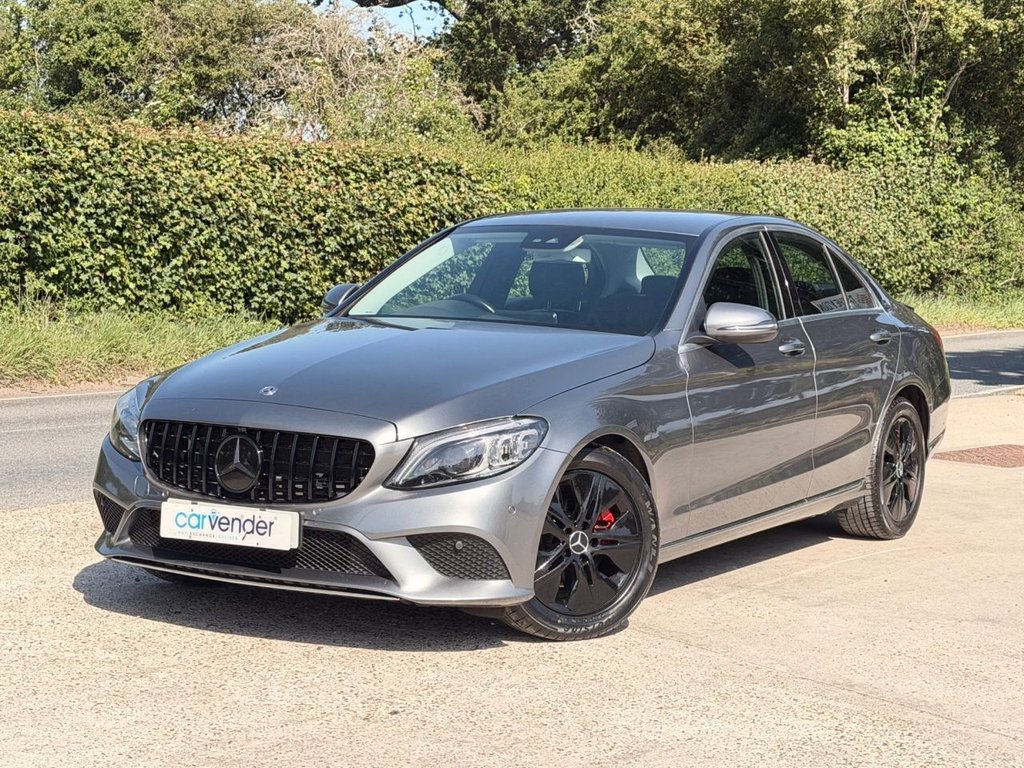 USED 2018 68 MERCEDES-BENZ C-CLASS 1.5 C200 MHEV EQ Boost Sport (Premium) Saloon 4dr Petrol G-Tronic+ Euro 6 (s/s) (198 ps) 4 Services|Camera|Rear & Front Sensors|SatNav|Heated Seats|