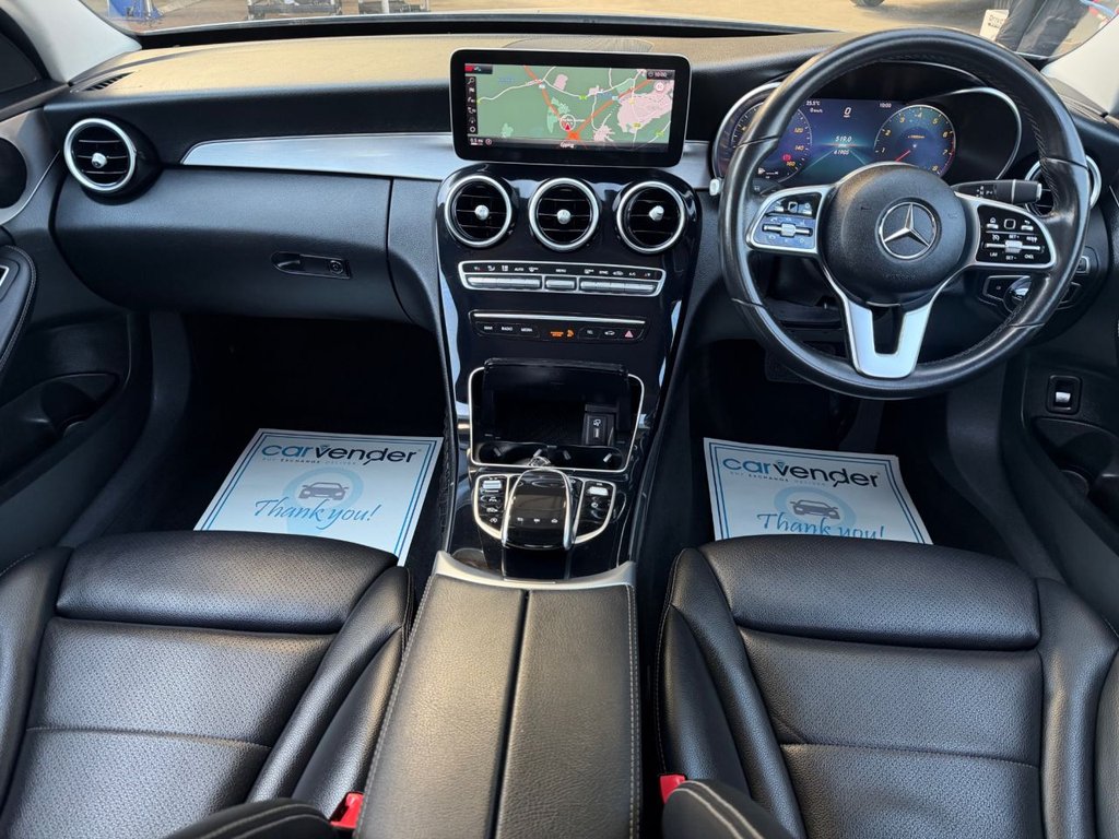 USED 2018 68 MERCEDES-BENZ C-CLASS 1.5 C200 MHEV EQ Boost Sport (Premium) Saloon 4dr Petrol G-Tronic+ Euro 6 (s/s) (198 ps) 4 Services|Camera|Rear & Front Sensors|SatNav|Heated Seats|