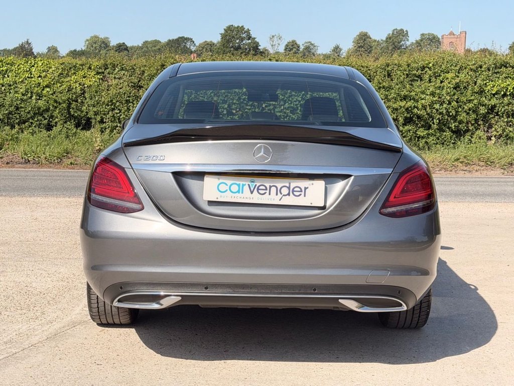 USED 2018 68 MERCEDES-BENZ C-CLASS 1.5 C200 MHEV EQ Boost Sport (Premium) Saloon 4dr Petrol G-Tronic+ Euro 6 (s/s) (198 ps) 4 Services|Camera|Rear & Front Sensors|SatNav|Heated Seats|