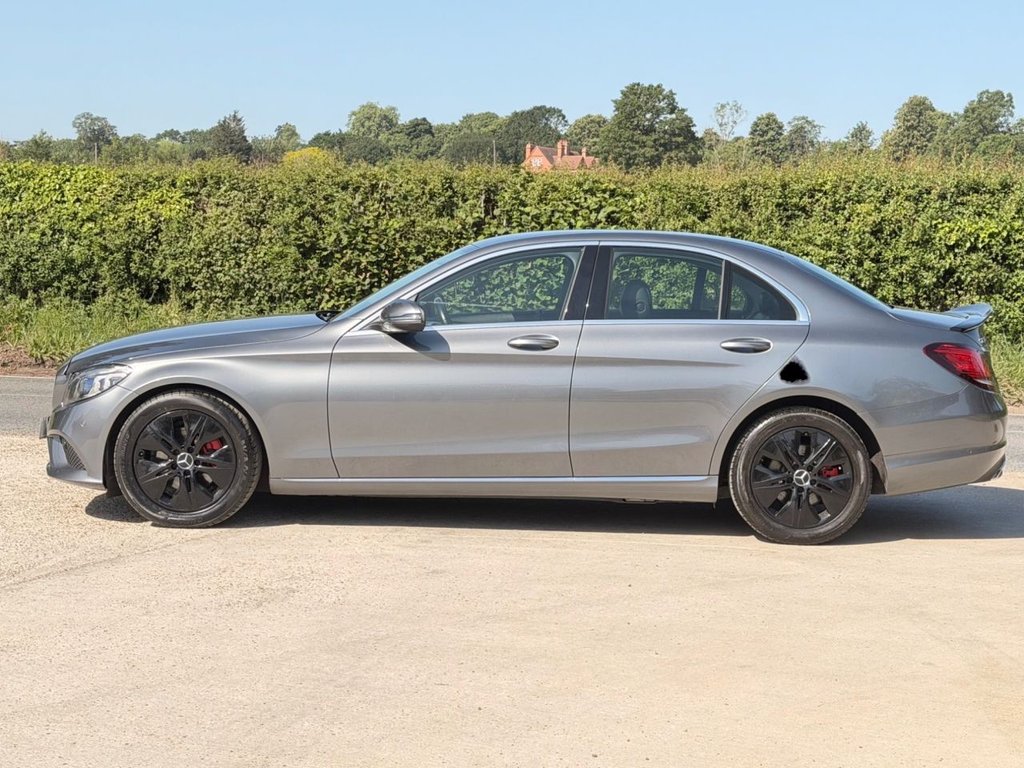 USED 2018 68 MERCEDES-BENZ C-CLASS 1.5 C200 MHEV EQ Boost Sport (Premium) Saloon 4dr Petrol G-Tronic+ Euro 6 (s/s) (198 ps) 4 Services|Camera|Rear & Front Sensors|SatNav|Heated Seats|
