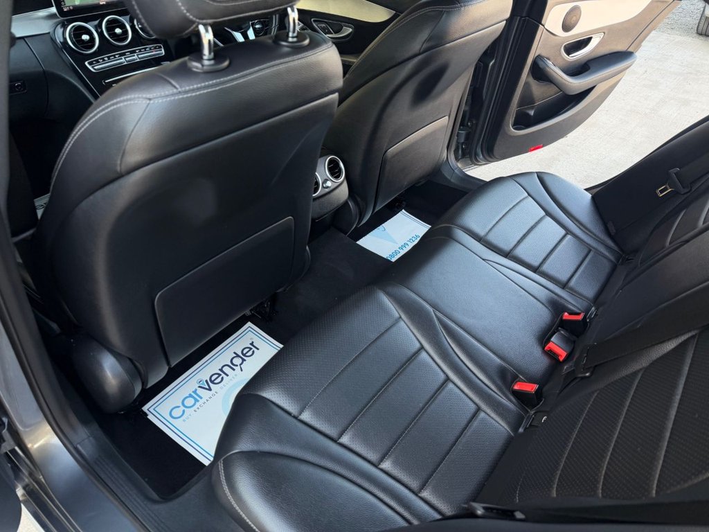 USED 2018 68 MERCEDES-BENZ C-CLASS 1.5 C200 MHEV EQ Boost Sport (Premium) Saloon 4dr Petrol G-Tronic+ Euro 6 (s/s) (198 ps) 4 Services|Camera|Rear & Front Sensors|SatNav|Heated Seats|