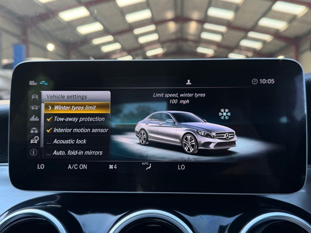 USED 2018 68 MERCEDES-BENZ C-CLASS 1.5 C200 MHEV EQ Boost Sport (Premium) Saloon 4dr Petrol G-Tronic+ Euro 6 (s/s) (198 ps) 4 Services|Camera|Rear & Front Sensors|SatNav|Heated Seats|