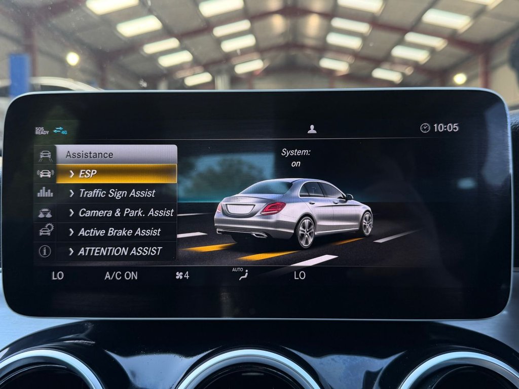 USED 2018 68 MERCEDES-BENZ C-CLASS 1.5 C200 MHEV EQ Boost Sport (Premium) Saloon 4dr Petrol G-Tronic+ Euro 6 (s/s) (198 ps) 4 Services|Camera|Rear & Front Sensors|SatNav|Heated Seats|