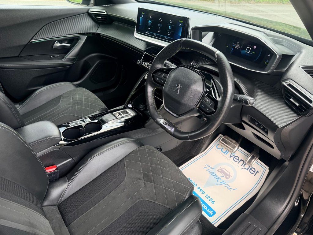 USED 2023 23 PEUGEOT E-2008 50kWh GT Premium SUV 5dr Electric Auto (7kW Charger) (136 ps) 1 Owner|SatNav|Camera|Apple CarPlay/Android Auto|Cruise|
