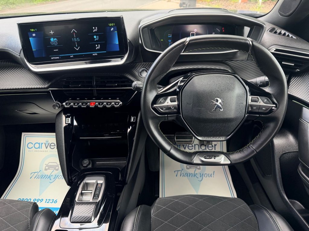 USED 2023 23 PEUGEOT E-2008 50kWh GT Premium SUV 5dr Electric Auto (7kW Charger) (136 ps) 1 Owner|SatNav|Camera|Apple CarPlay/Android Auto|Cruise|