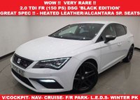 USED 2020 20 SEAT LEON 2.0 TDI FR Black Edition Hatchback 5dr Diesel DSG Euro 6 (s/s) (150 ps) 