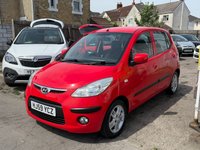 USED 2009 59 HYUNDAI I10 1.2 Comfort Hatchback 5dr Petrol Manual Euro 4 (77 bhp) IDEAL NEW DRIVER CAR + SERVICE HISTORY + FRESH SERVICE + NEW MOT + CHEAP AND ECO TO RUN + AVERAGE 56 MPG + &pound;35 ROAD TAX + INSURANCE GROUP 11 + SOLID RED COLOUR + SPEC INCLUDES ALLOY WHEELS, FRONT FOGLIGHTS, CLOTH INTERIOR, REMOTE LOCKING, ELECTRIC WINDOWS, A/C, CD/ RADIO/ AUX + 3 MONTHS WARRANTY + 12 MONTHS AA BREAKDOWN COVER INCLUDED