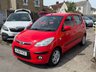 USED 2009 59 HYUNDAI I10 1.2 Comfort Hatchback 5dr Petrol Manual Euro 4 (77 bhp) IDEAL NEW DRIVER CAR + SERVICE HISTORY + FRESH SERVICE + NEW MOT + CHEAP AND ECO TO RUN + AVERAGE 56 MPG + &pound;35 ROAD TAX + INSURANCE GROUP 11 + SOLID RED COLOUR + SPEC INCLUDES ALLOY WHEELS, FRONT FOGLIGHTS, CLOTH INTERIOR, REMOTE LOCKING, ELECTRIC WINDOWS, A/C, CD/ RADIO/ AUX + 3 MONTHS WARRANTY + 12 MONTHS AA BREAKDOWN COVER INCLUDED