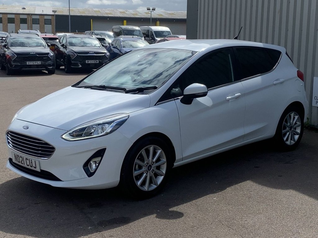 USED 2021 21 FORD FIESTA 1.0T EcoBoost MHEV Titanium Hatchback 5dr Petrol Manual Euro 6 (s/s) (125 ps) SAT NAV+CARPLAY+R/SENSORS+FSH