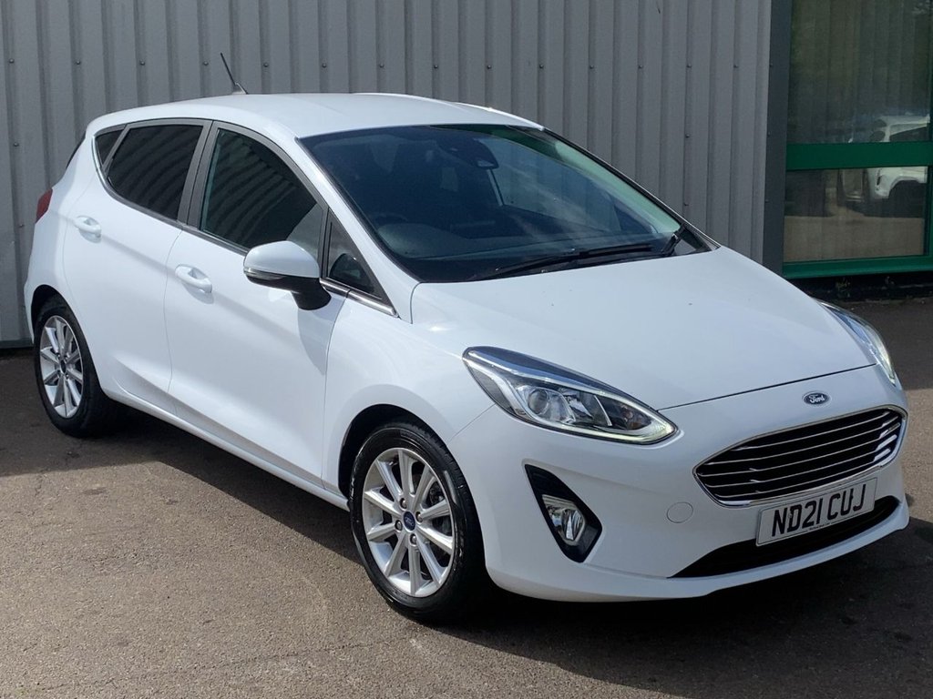 USED 2021 21 FORD FIESTA 1.0T EcoBoost MHEV Titanium Hatchback 5dr Petrol Manual Euro 6 (s/s) (125 ps) SAT NAV+CARPLAY+R/SENSORS+FSH