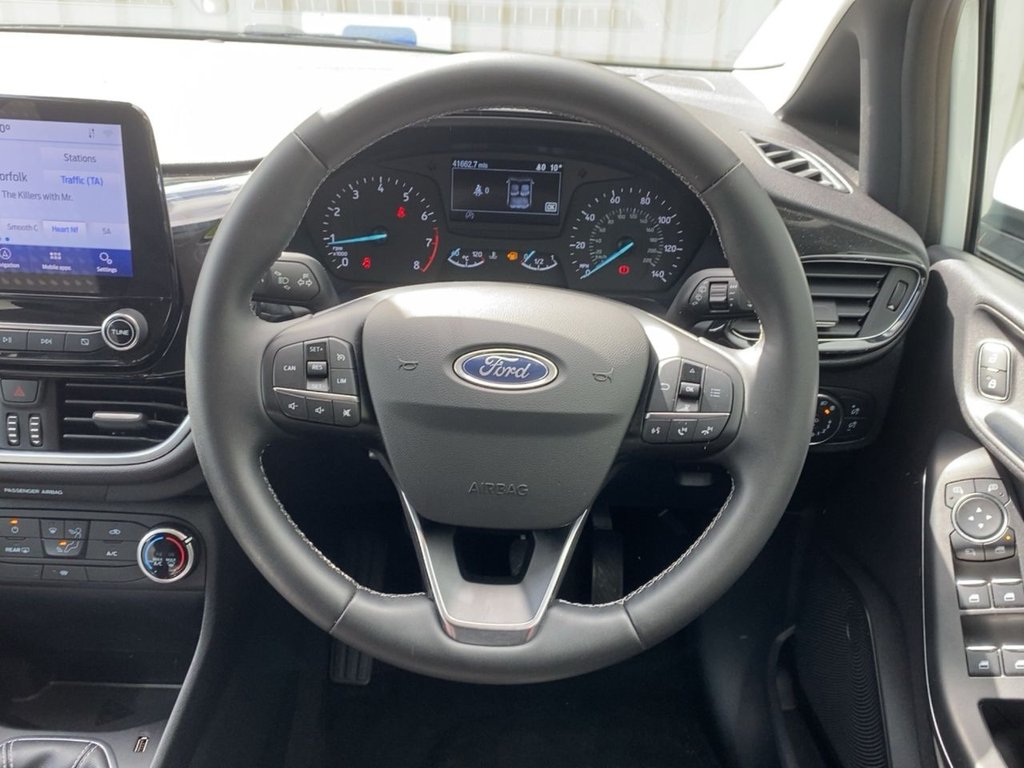 USED 2021 21 FORD FIESTA 1.0T EcoBoost MHEV Titanium Hatchback 5dr Petrol Manual Euro 6 (s/s) (125 ps) SAT NAV+CARPLAY+R/SENSORS+FSH