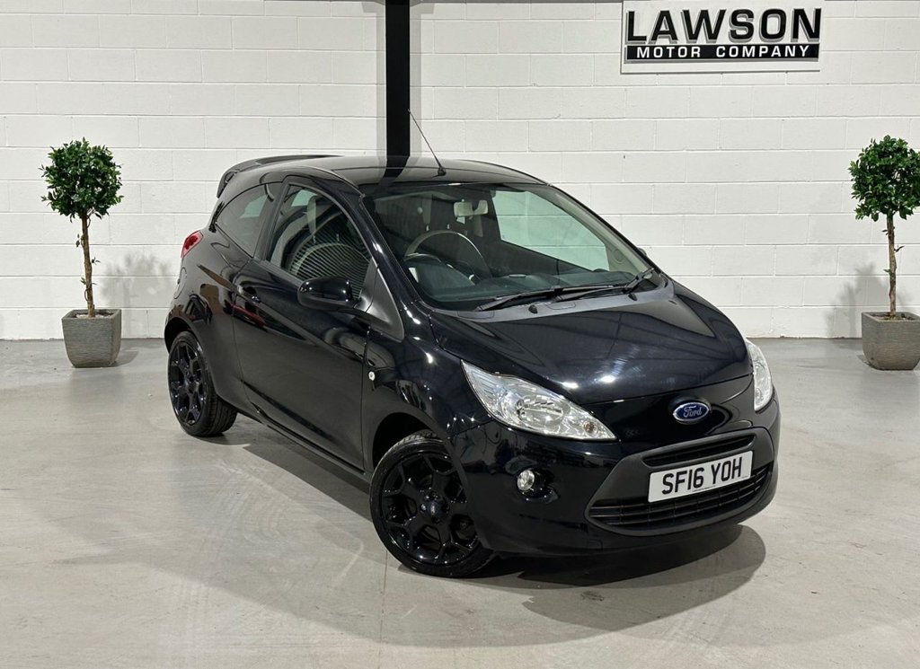 USED 2016 16 FORD KA 1.2 Zetec Black Edition Hatchback 3dr Petrol Manual Euro 6 (s/s) (69 ps) 