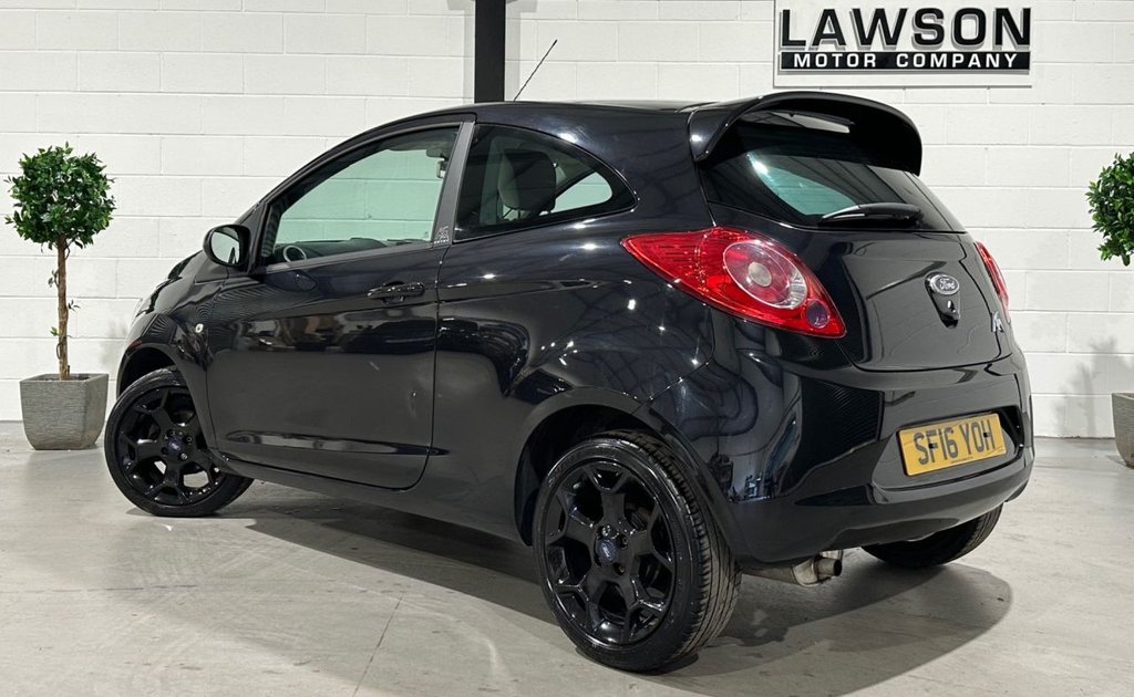 USED 2016 16 FORD KA 1.2 Zetec Black Edition Hatchback 3dr Petrol Manual Euro 6 (s/s) (69 ps) 