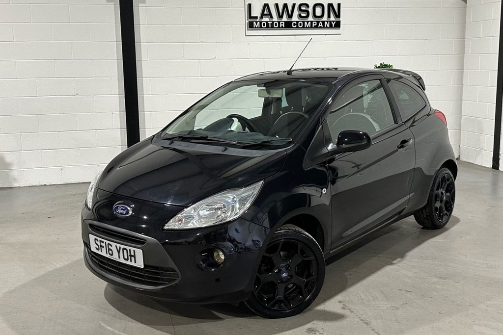 USED 2016 16 FORD KA 1.2 Zetec Black Edition Hatchback 3dr Petrol Manual Euro 6 (s/s) (69 ps) 